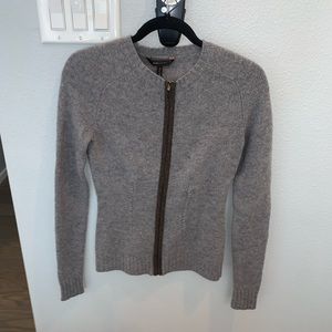 BCBG Grey Wool Sweater Jacket